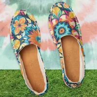 Abstract Boho Pattern Summer Espadrilles