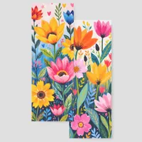 Two Different Images Bright Yellow Orange Pink Bookmarks