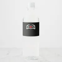 Skeleton Heart And Hands Funny  Water Bottle Label