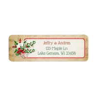 Vintage Sheet Music Christmas Address Labels