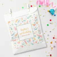Cute Fun Kids Confetti Colorful Pastel Birthday Favor Bag