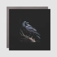 Crow, F-Caw-F Funny Bird Funny Quote Car Magnet