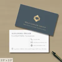 Elegant Luxury Accounting Firm Business Card