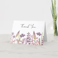 Wildflower Blank Inside Thank You Card