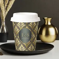 Glam Art Deco Pattern Wedding ID1033 Paper Cups