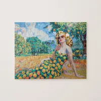 Woman in an Orange Grove Jigsaw Puzzle