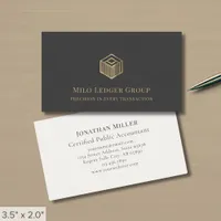 Simple Modern Luxury Logo Business Card