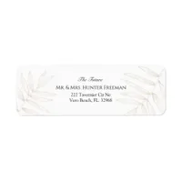 Tropical Wedding Return Address Label 