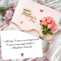 Mother's Day Rose Greeting Card