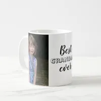 Cute Best Grandma Ever Custom Photo Coffee Mug