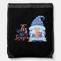 Gnome Tis The Season  Drawstring Bag