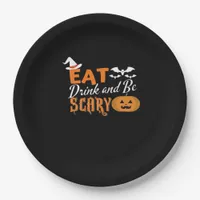 Eat Drink And Be Scary Essential Funny Style Paper Plates