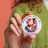 Give To Gain | International Women's Day IWD 2026 Button