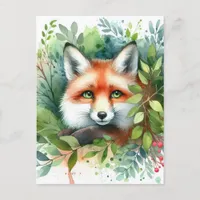 Cute Red Fox Watercolor