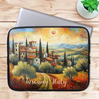 Painting of Tuscany in Autumn | Italy | Travel Art Laptop Sleeve