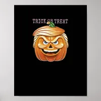 Pumpkin Donald, Funny Halloween Scary Classic Poster
