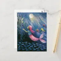 Mermaids in their Seaweed Garden Postcard