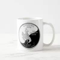 Faux Wyoming State Quarter Coffee Mug