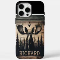 Moose In The Woods Sign iPhone 16 Pro Max Case