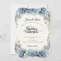 Forget-Me-Not Flowers Watercolor Elegant Invitation