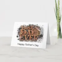 *~* AP86 Best DaD Ever Photo  Father's Day Card 