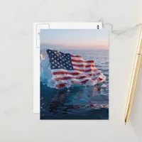 America Iceberg Melts Away Postcard