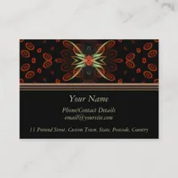 Fractal Butterfly Contact Business Card