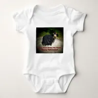 German Shepherd Witch Dog Baby Bodysuit