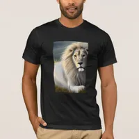 White Majestic Lion Ethereal Art  T-Shirt