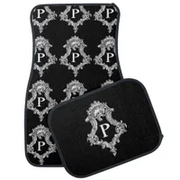 P Monogram Initial Set of Car Mats