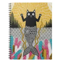 Unique Kitty Mermaid Notebook