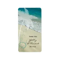 Tropical Beach Wedding Thank You Favor Tags