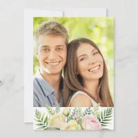 Floral Wedding Custom Photo Elegant Invitation