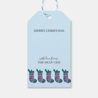 Cute Christmas Stocking Pattern  Gift Tags