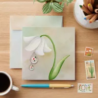 Fairy snowdrops envelope