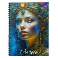 Ethereal Magical Fantasy Art Beautiful Goddess Notebook