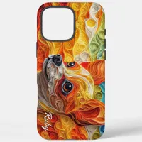 Colorful Chihuahua Portrait iPhone 16 Pro Max Case