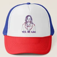 Yes, We Kam! Kamala Harris 2024 Election Trucker Hat