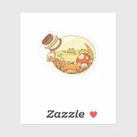 Fall Potion With Froggies Classic Sticker