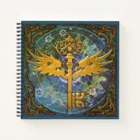 Steampunk Winged Key  Notebook