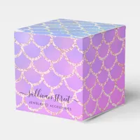 Mermaid Glitter Small Business Boutique Favor Boxes