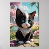 *~* AP68 2:3 Cat Feline Kitten Kitty Tropical  Poster