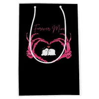 Mine Valentines Day Classic Skeleton Hands Hearts  Medium Gift Bag