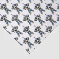 Big Dog in a Tiny Birthday Hat and Bowtie Tissue Paper