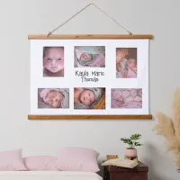 Personalized New Baby Photos Wall Hanging Hanging Tapestry