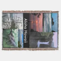 Hawaiian landscape Collection Throw Blanket