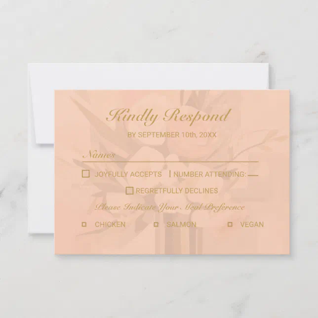 Modern Abstract Elegant RSVP Card