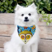 Chaotic and Colorful Fantasy Creatures Dall-E Art Pet Bandana Collar