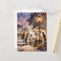 The Vintage Market Watercolor Fantasy Postcard