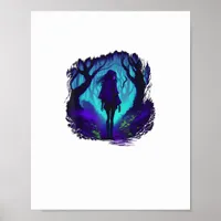 Fey Gothic Emo Goblincore Aesthetic  Forest Graphi Poster